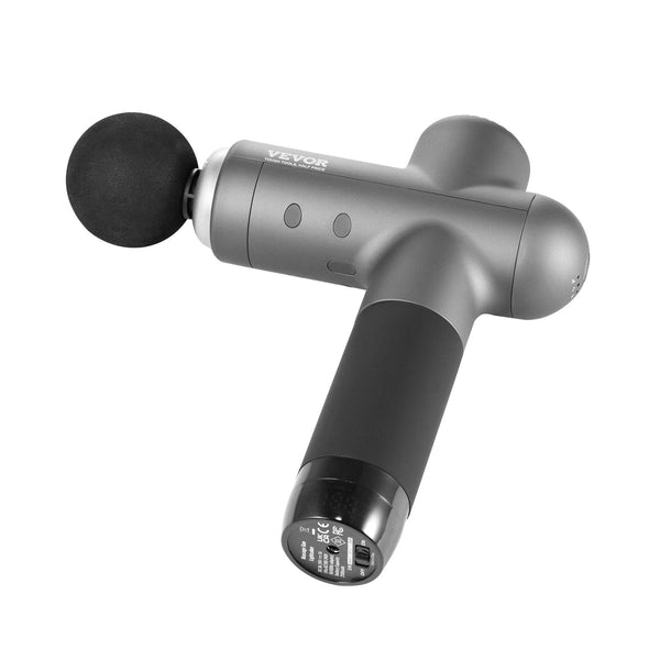 Vevor Massage Gun Deep Tissue Percussion Muscle Massager For Athletes With 8 Speed Levels & 6 Heads 24V 2500Mah Batteries Handheld Electric Pain Relie