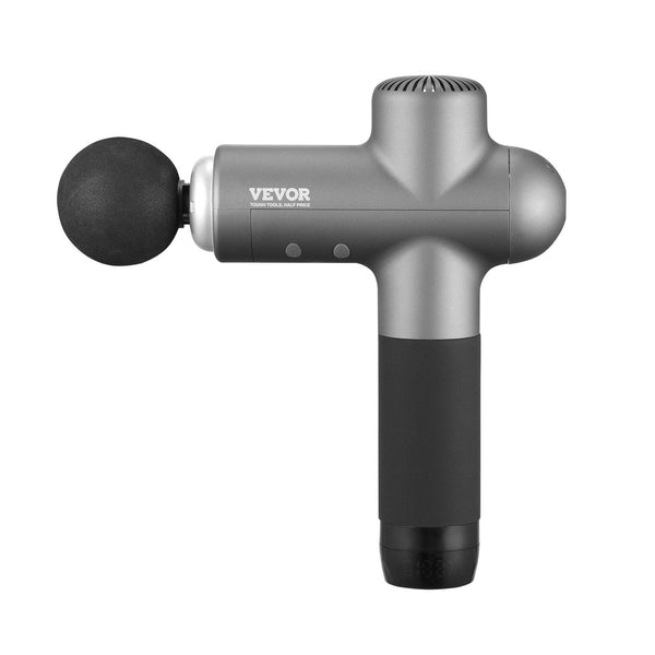 Vevor Massage Gun Deep Tissue Percussion Muscle Massager For Athletes With 8 Speed Levels & 6 Heads 24V 2500Mah Batteries Handheld Electric Pain Relie