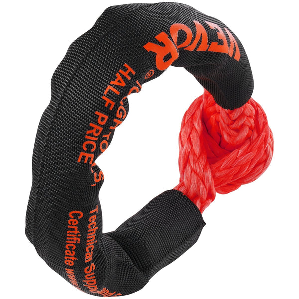 Vevor Synthetic Soft Shackle Rope 2 Pack 12.7 X 558.8 Mm 20 Ton Breaking Strength Recovery Tow Shackles With Extra Sleeves And Storage Bag For Utv Atv