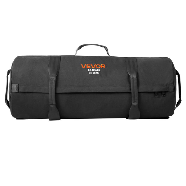 Workout Sandbag Heavy Duty Power Bags With Handles 23 56 Kg Adjustable Slam For Fitness Strength Weight Training Cross Home Gym Exercise Black (Unfill
