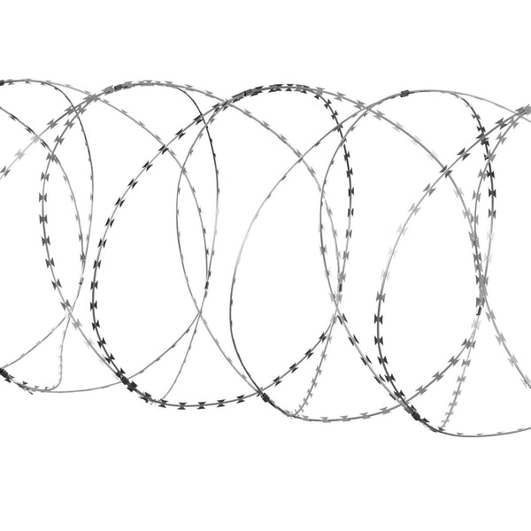 Vevor Razor Wire Barbed 147Ft 3Rolls Fencing Double Spiral Fence Panels