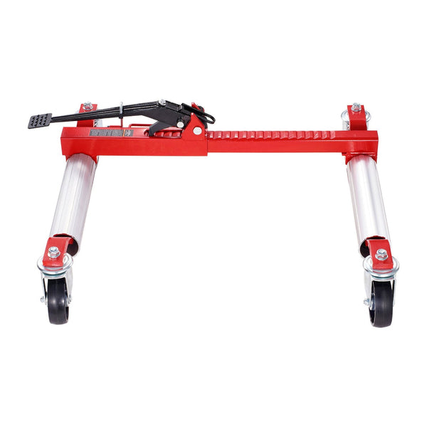 Vevor Wheel Dolly Max Capacity 1500 Lbs Car Jack Lifter With 360A Rotatable Wheels Heavy Duty Vehicle Positioning Ratchet Tire For Auto Repair Moving