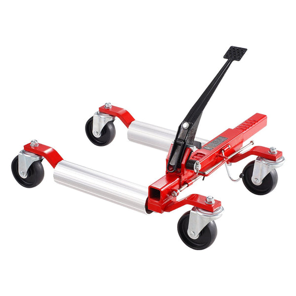 Vevor Wheel Dolly Max Capacity 1500 Lbs Car Jack Lifter With 360A Rotatable Wheels Heavy Duty Vehicle Positioning Ratchet Tire For Auto Repair Moving