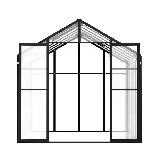 Vevor Polycarbonate Greenhouse 8 X 12 Ft Outdoor Walk In For Garden Greenhouses