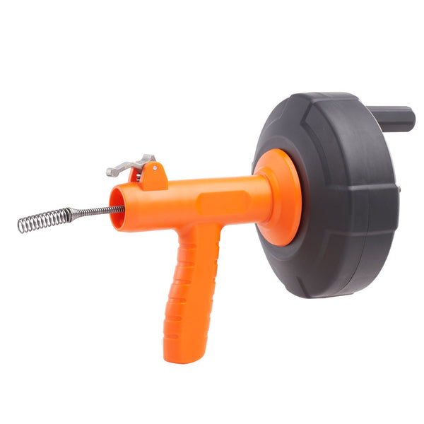 Vevor Drain Auger 25Ft 1/4In Drum Plumbing Snake Clog Remover Autofeed Post Hole Diggers & Augers