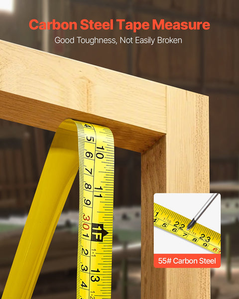 Tape Measure 7620Mm Retractable Imperial Metric For Decoration Tape Measures
