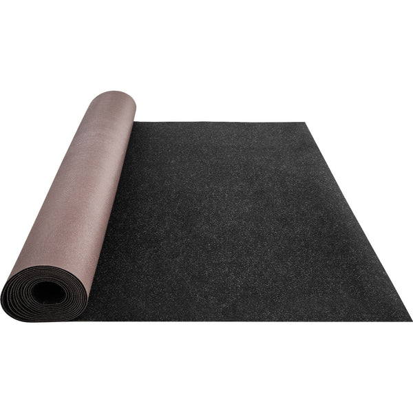 Marine Carpet 6 X 23 Ft Boat Carpeting Charcoal Black Grade Indoor/Outdoor With Water Proof Tpr Backing Roll For Home Patio Porch De Rugs
