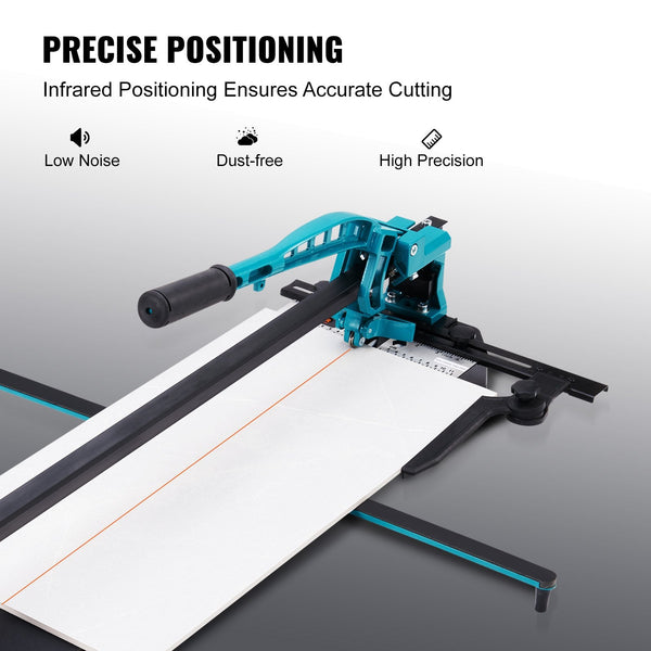 Vevor Manual Tile Cutter 1000Mm Porcelain Ceramic With Tungsten Carbide Cutting Wheel Infrared Positioning Anti Skid Feet Durable Rails For Profession