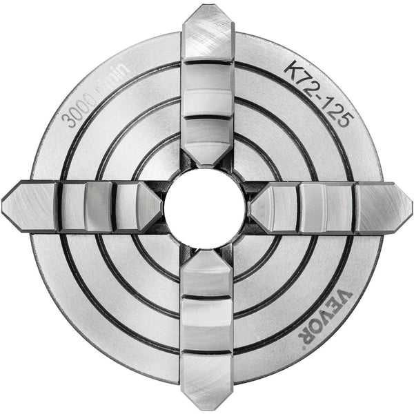 Vevor Metal Lathe Chuck 4 Jaw Independent 5 Inch Cast Iron Milling Turning Cnc Other Power Tools