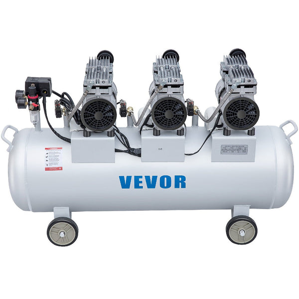 Oil Free Air Compressor Tank 100L 3Hp Ultra Silent Inflator Other Air Tools