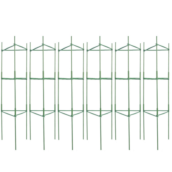 Vevor 6 Packs Tomato Cages For Garden 1230 Mm Trellis Plant Stakes Support Stackable Tall Raised Bed Vegetables Flowers And Climbing Plants Raised Gar