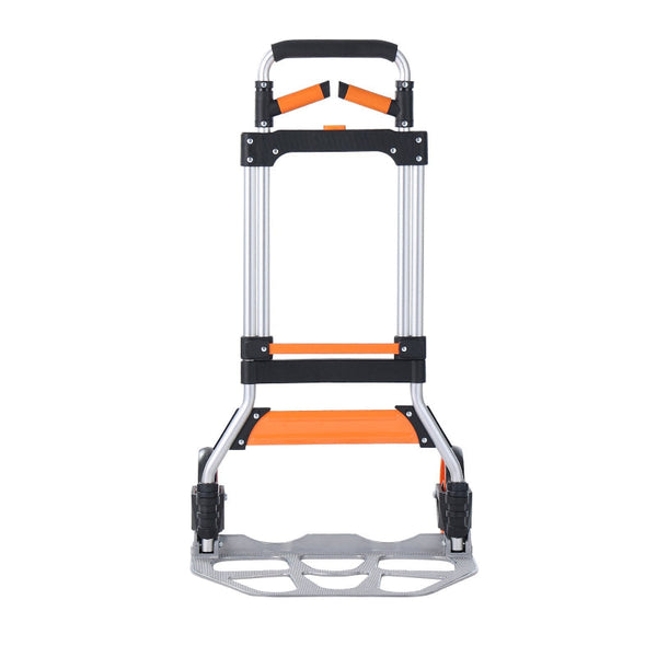 Vevor Folding Hand Truck 140 Kg Load Capacity Aluminum Portable Cart Convertible And Dolly With Telescoping Handle Pp+Tpr Wheels Ultra Lightweight Sup