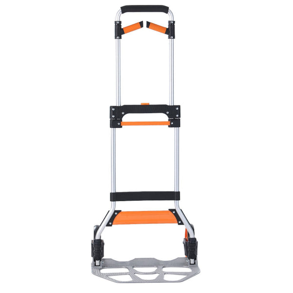 Vevor Folding Hand Truck 140 Kg Load Capacity Aluminum Portable Cart Convertible And Dolly With Telescoping Handle Pp+Tpr Wheels Ultra Lightweight Sup