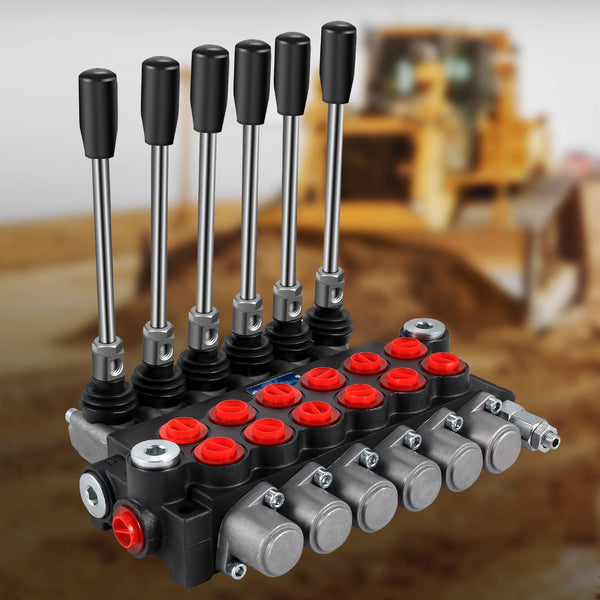 Hydraulic Directional Control Valve 6 Spool 11 Gpm Loader 3600 Psi Valves And Controls For Tractors Loaders Tanks Other Pump Parts & Accessories