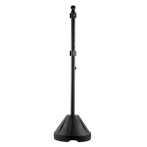 Sign Post 5 Ft Cast Iron Holder With Hard Plastic Base & Wheels Movable Parking Stand For No Street Signs Handicap Bolts Nuts Black Plaques & Signs