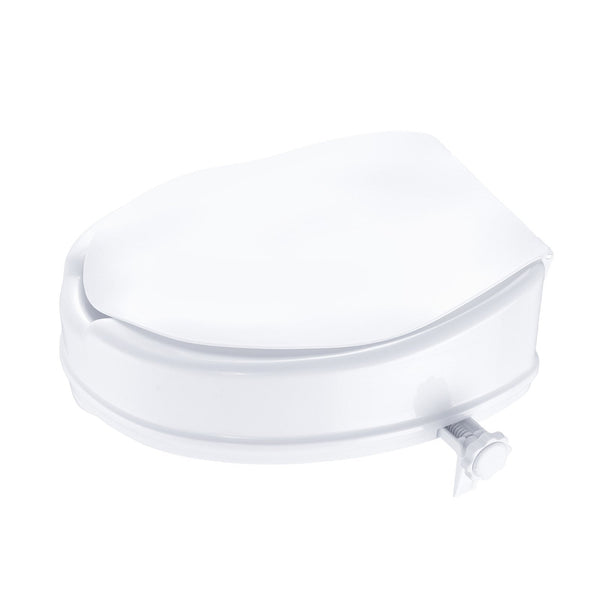 Vevor Raised Toilet Seat 100 Mm Height 136 Kg Weight Capacity Universal Riser Screw Rod Locking With For Elderly Handicap Patient Pregnant Medical Toi