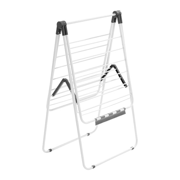 Vevor 2 Tier Foldable Clothes Drying Rack With Sock Clips & 21 Rods White Garment Racks