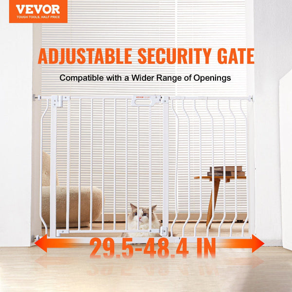 Baby Gate 749 1229 Mm Extra Wide 762 High Dog For Stairs Doorways And House Easy Step Walk Thru Auto Close Child Pet Security With Pressure Mount Wall
