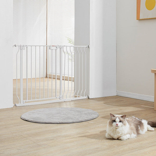 Baby Gate 749 1229 Mm Extra Wide 762 High Dog For Stairs Doorways And House Easy Step Walk Thru Auto Close Child Pet Security With Pressure Mount Wall