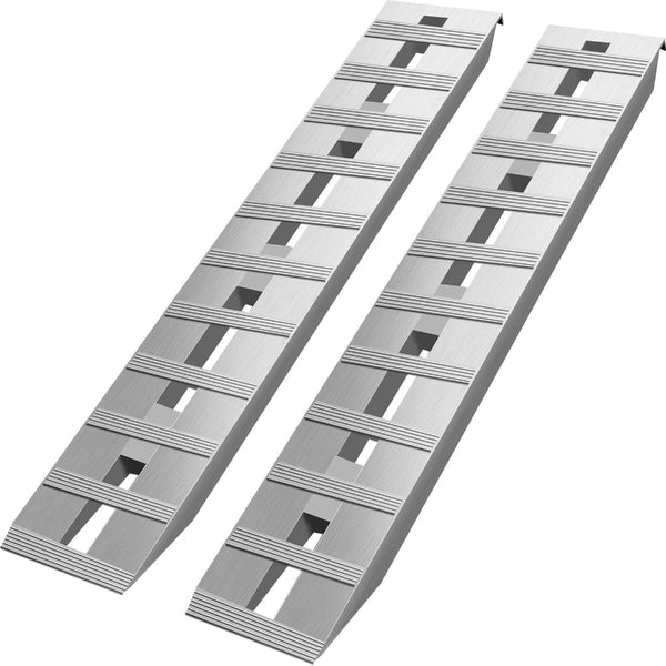 Vevor 60' X 12' 2.5'Aluminum Trailer Ramps 6000Lbs Total Beavertail Hook End Pair Motorbike Ramps
