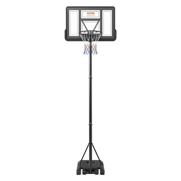 Basketball Hoop 4 10 Ft Adjustable Height Portable Backboard System 44 Inch & Goal Kids Adults Set With Wheels Stand And Fillable Base For Outdoor/Ind