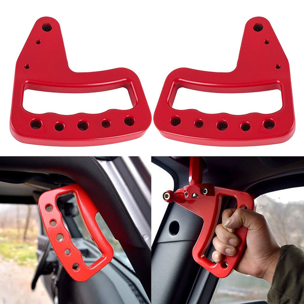 Vevor Hand Grips Front Rear Compatible With 2007 2017 Jeep Wrangler Jk New Recovery Tracks