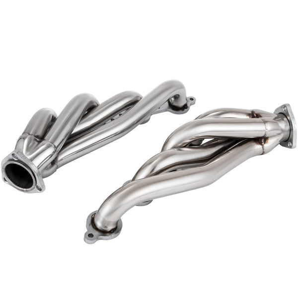 Vevor Exhaust Header Set 1 5/8" Turbo Headers Stainless Steel Shorty Manifold Engine Conversion Ls Swap For Chevy Corvette 19631981 V8 Ls1 Ls2 Ls3 Ls6