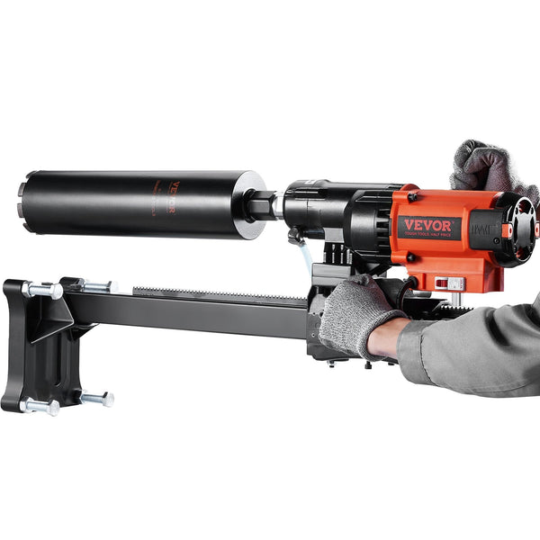 Vevor Diamond Core Drilling Machine 8In Wet&Dry Concrete Rig With Stand 750Rpm Speed 1 1/4" 5/8" Thread Lifting Handle Diameter For Brick Block Stone