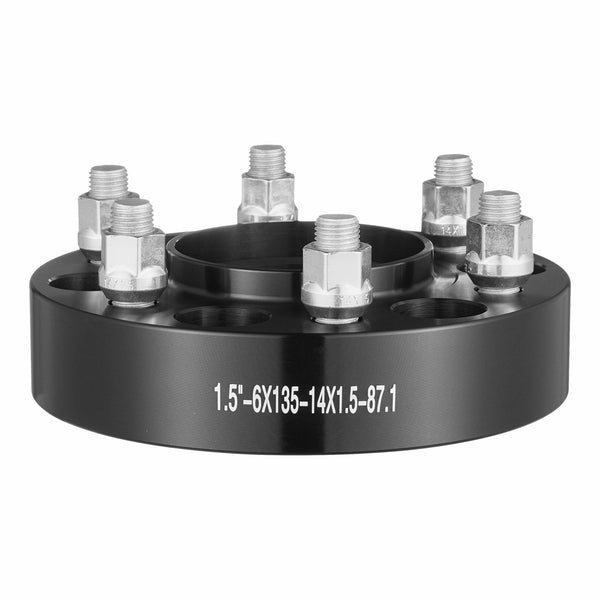 Vevor 1.5" 6"X5.3" Wheel Spacers Adapters Lug Forged 4 Pcs Black Steering Wheels & Horns