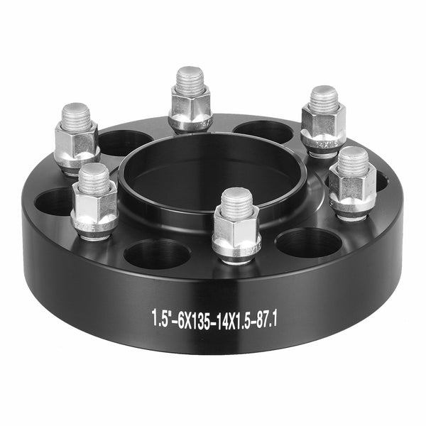 Vevor 1.5" 6"X5.3" Wheel Spacers Adapters Lug Forged 4 Pcs Black Steering Wheels & Horns