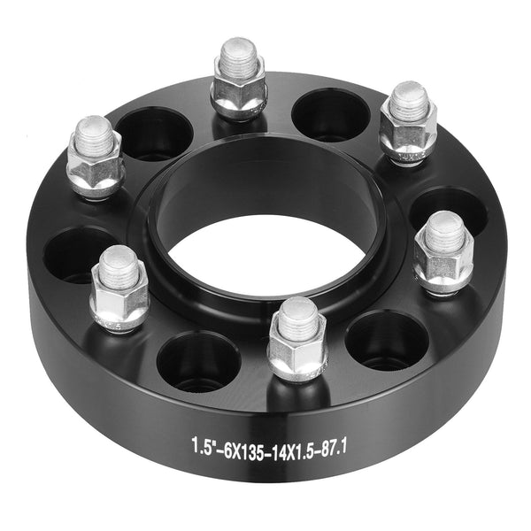 Vevor 1.5" 6"X5.3" Wheel Spacers Adapters Lug Forged 4 Pcs Black Steering Wheels & Horns