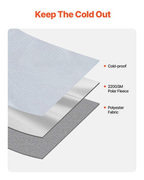 Vevor Camping Blanket 2 M X 1.5 Wearable Warm Stadium Light Grey. Blankets