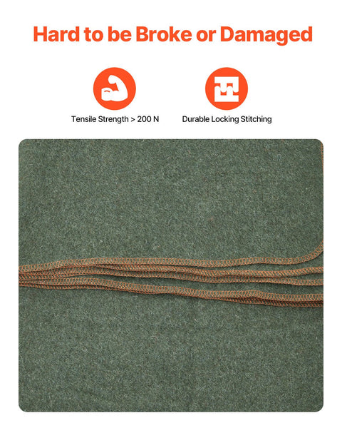 Vevor Wool Camping Blanket 1.62 M X 2.23 For Hiking Travel Texture Blankets