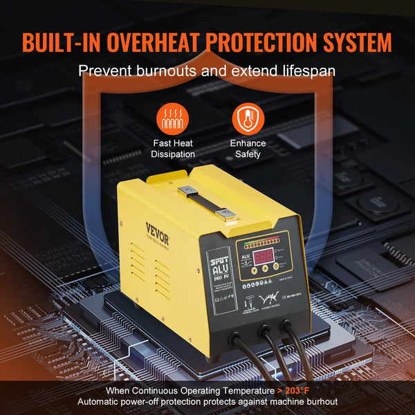 Vevor Spot Welder Dent Puller 300W Stud Repair For Aluminum Car Body Other Welding Equipment