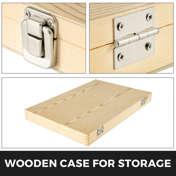 Woodworking Lathe Chisel Set 8 Piece Hss Steel Blades Turning Tools Wooden Case For Storage Carving Root Furniture Lathes Red Woodcarving Hand Tools