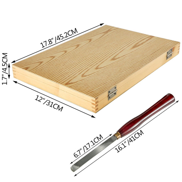 Woodworking Lathe Chisel Set 8 Piece Hss Steel Blades Turning Tools Wooden Case For Storage Carving Root Furniture Lathes Red Woodcarving Hand Tools