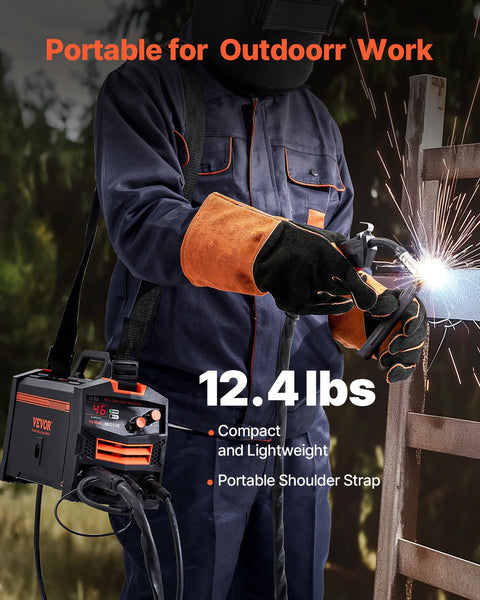 Vevor Mig Welder 130Amp Gasless Flux Core Welding Machine With Igbt Inverter Other Welding Equipment