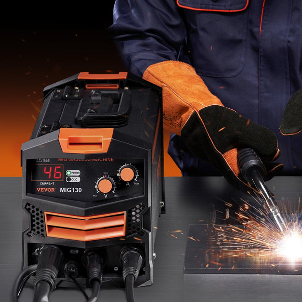 Vevor Mig Welder 130Amp Gasless Flux Core Welding Machine With Igbt Inverter Other Welding Equipment