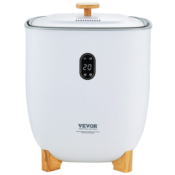Vevor 25L Towel Warmer Bucket With Led Screen Bottom Heating Columns Timer White Sterilisers & Towel Warmers