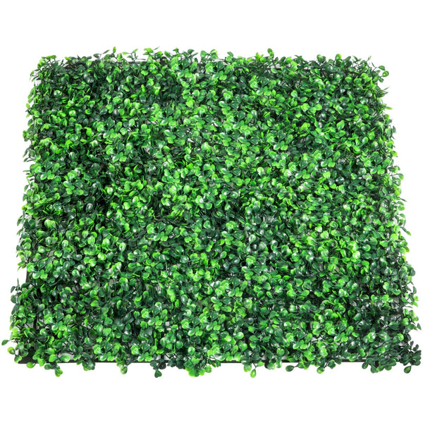 Vevor Artificial Boxwood Panel 12Pcs Hedge Wall 20X20" 4Cm Green Grass Backdrop For Indoor Outdoor Garden Backyard Artificial Plant Panels