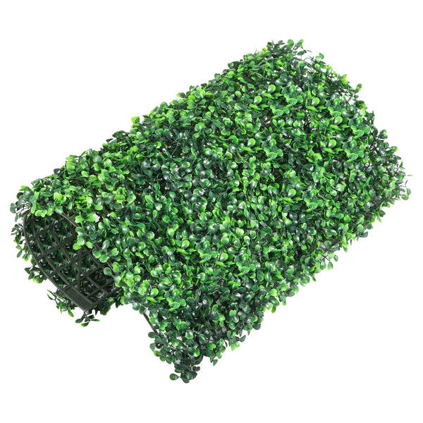 Vevor Artificial Boxwood Panel 12Pcs Hedge Wall 20X20" 4Cm Green Grass Backdrop For Indoor Outdoor Garden Backyard Artificial Plant Panels