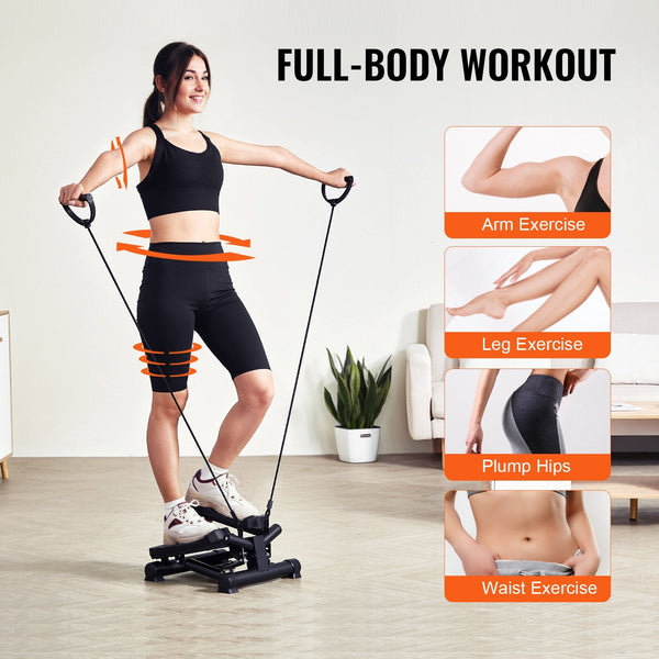 Vevor Stair Stepper For Exercise At Home Mini Twist Resistance Band Resistance Trainers