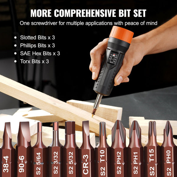 Vevor Torque Screwdriver 1/4 Screwdrivers