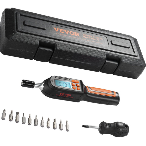Vevor Digital Torque Screwdriver 1/4" Range 2.65 70.67In/Lb W/ 0.01N.M Increment Screwdrivers & Nutdrivers