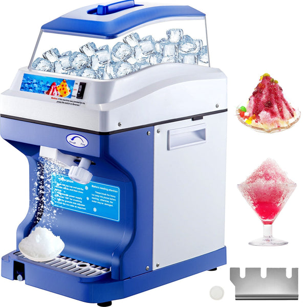 Vevor Commercial Ice Shaver Shaving Machine Crusher Snow Cone Maker 200Kg/H Countertop Ice Makers