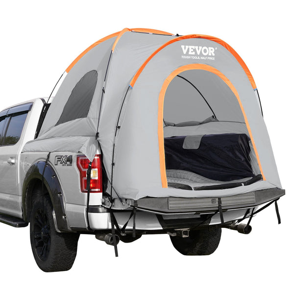 Truck Bed Tent 5.5' 6' Pickup With Rain Layer And Carry Bag Waterproof Pu2000mm Double For Camping Accommodate 3 Person Traveling Outdoor Activities T