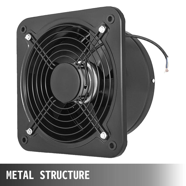 Vevor Industrial Ventilation Extractor Metal Axial Exhaust Commercial 12 Inch Air Blower Fan 250Mm Opening 2800 Rpm Low Noise Stable Running Other Lig