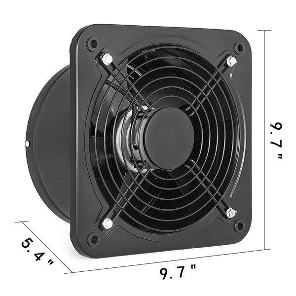 Vevor Industrial Ventilation Extractor Metal Axial Exhaust Commercial 12 Inch Air Blower Fan 250Mm Opening 2800 Rpm Low Noise Stable Running Other Lig