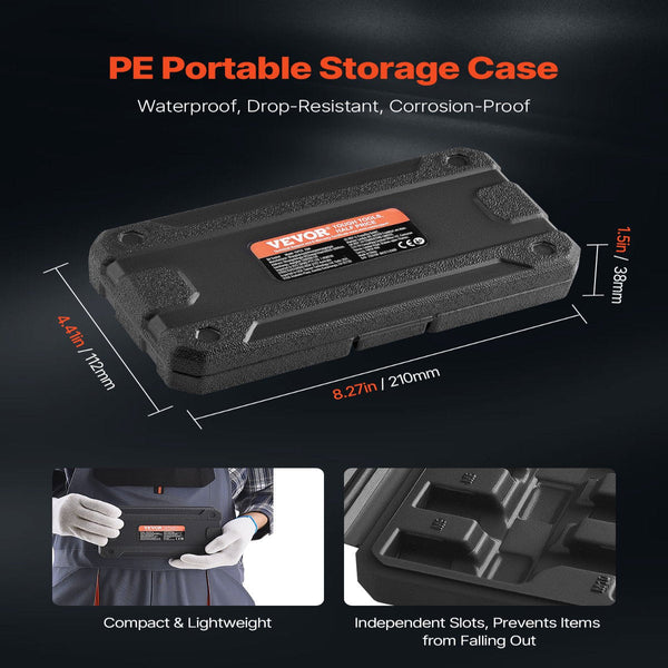 Xzn Triple Square Spline Bit Socket Set 10 Piece M4 M18 Cr V Steel Storage Case Sockets & Socket Sets