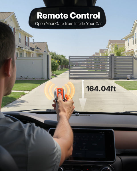 Vevor 280W Electric Sliding Gate Opener 816Kg Chain Drive Infrared Sensor Gate Openers